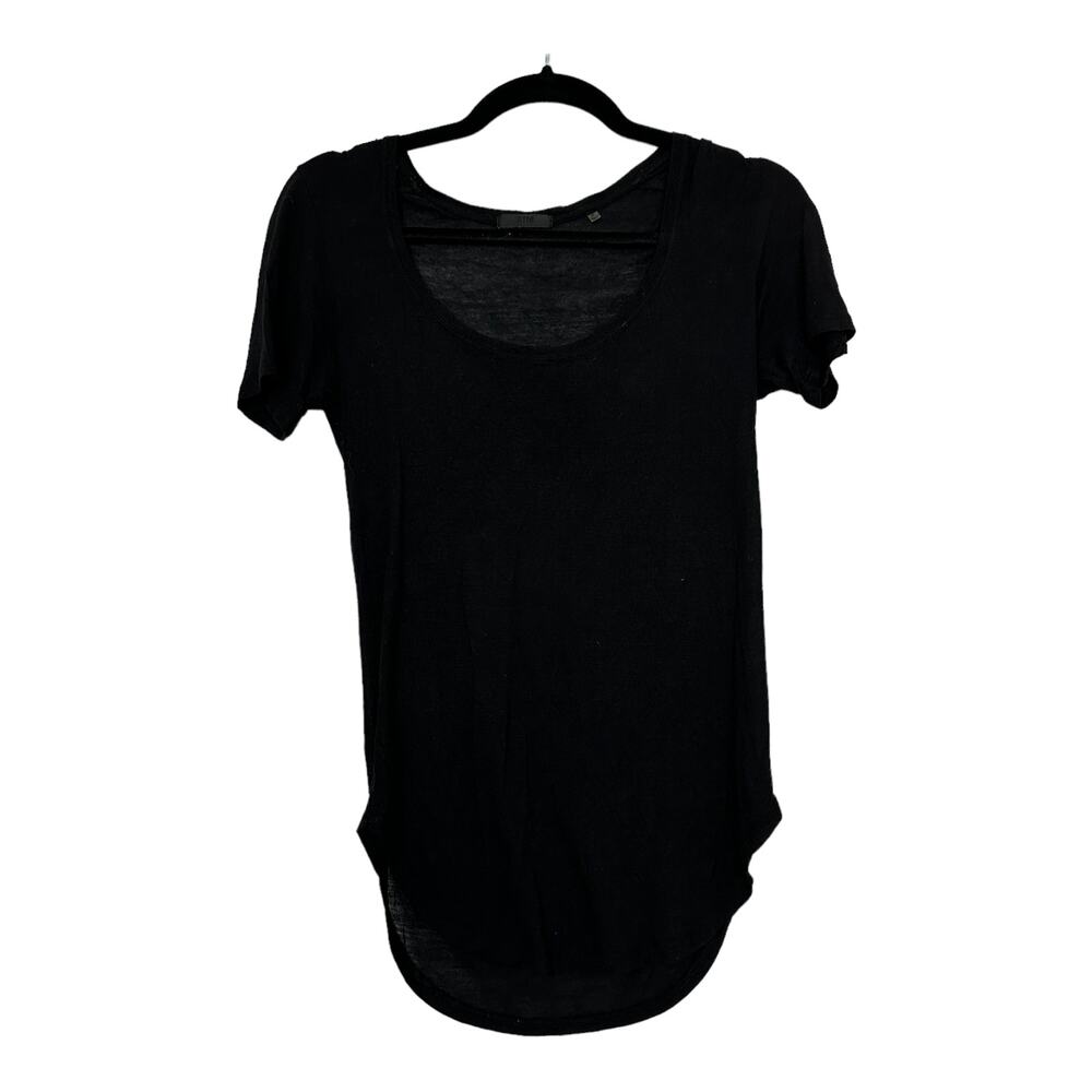 ATM Womens Soft Modal T-Shirt Black Tee Shirt Top Size Small FLAW